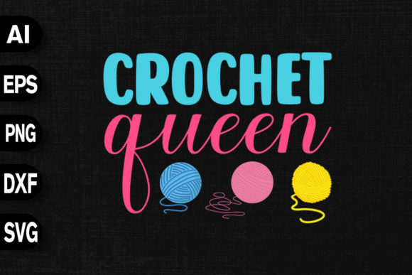 Crochet Queen Embroidery Design