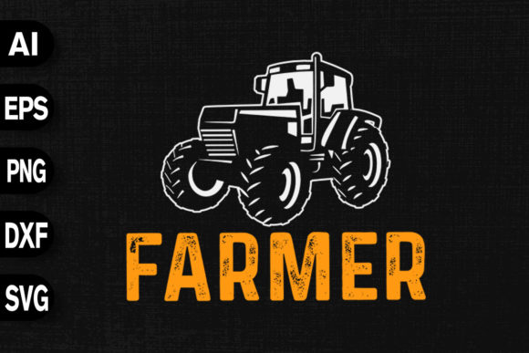 Farmer Tractor Funny Gift Design