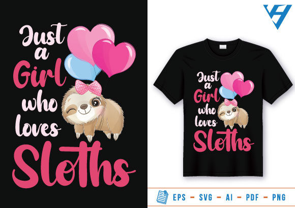 Funny Sloth Tshirt Design