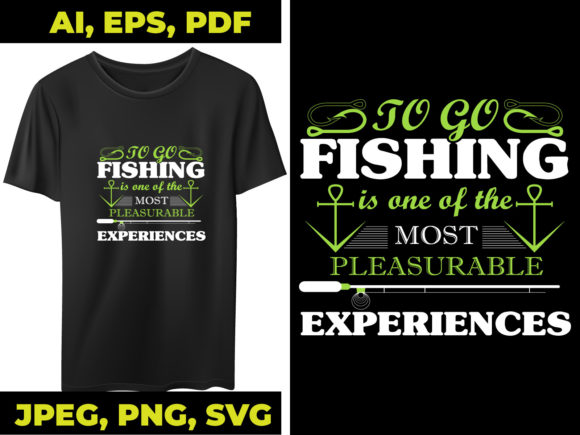 Go Fishing Embroidery Design