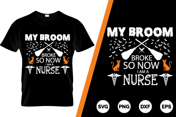 Halloween Nurse T-Shirt Design