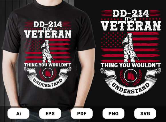 It's a Veteran T-shirt Design Vector
