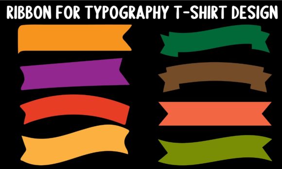 Ribbon for Typography T-shirt Design - 7