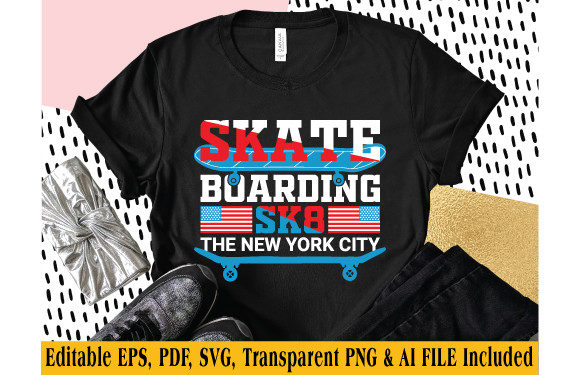 T-shirt Design for Skate Boarding NYC