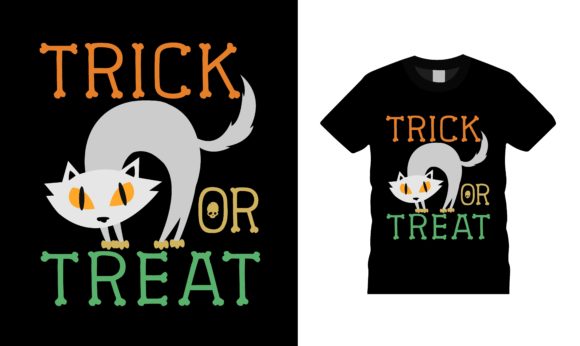 Trick or Treat Halloween T-shirt Design